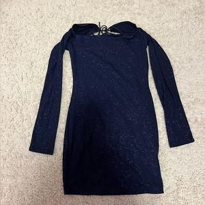 Blue sparkly dress!
